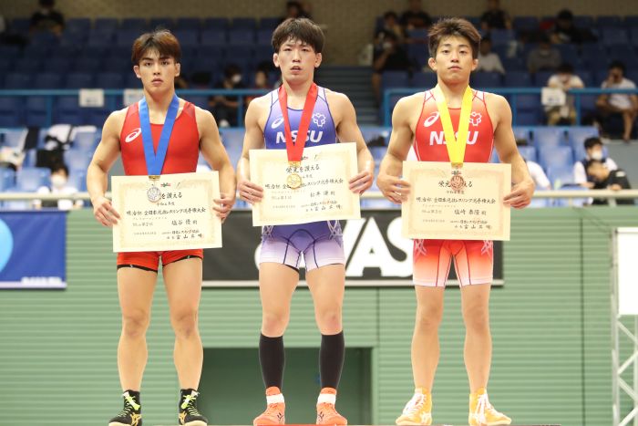 明治杯グレコローマンスタイル準優勝　塩谷選手写真１　