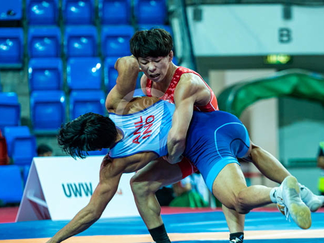 U20アジア選手権大会男子レスリング選手権大会　澤田