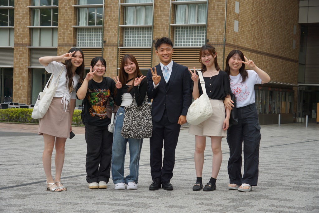 高谷大地選手文京キャンパス訪問